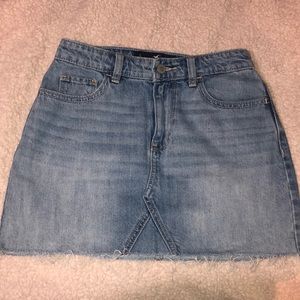 Hollister lightwash denim jean skirt